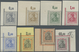 **/* Deutsches Reich - Germania: 1902, 2 Bis 80 Pfg. Germania Mit Inschrift "Deutsches Reich", Ohne Wasse - Nuovi