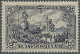 (*) Deutsches Reich - Germania: 1902, 3 M. Schwarzviolett Mit Zähnung A, Ungebraucht, Pracht, Signiert J - Neufs