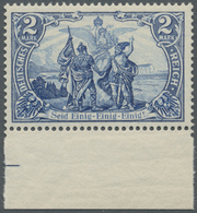 ** Deutsches Reich - Germania: 1902, 2 Mark Lateinische Inschrift, Luxusunterrandstück Mit Teil Des Pas - Neufs