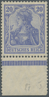 ** Deutsches Reich - Germania: 1906, 20 Pfg. Germania Friedensdruck In Guter Farbe Hellultramarin, Post - Ongebruikt