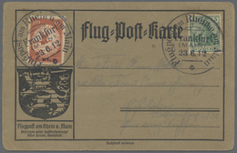 Br Deutsches Reich - Germania: 1912, 20 Pf "E.EL.P" Aufdruckwert Flugpost-Rhein-Main Mit Sonderstempel - Neufs