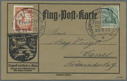 Br Deutsches Reich - Germania: 1912, 20 Pfg. Flugpostmarke Mit Aufdruck "E. EL. P." Mit Der Abart "Komm - Neufs