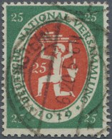 O Deutsches Reich - Inflation: 1919, 25 Pfg. Nationalversammlung Mit PLATTENFEHLER I "Jahreszahl ´1019 - Storia Postale