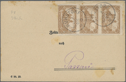Br Deutsches Reich - Inflation: 1922, Zeitungssache Für Drei Fehlende Zeitungen Frankiert Mit Senkrecht - Covers & Documents