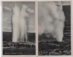 NORVEGE / NORGE - CARTE DOUBLE - GEYSIR I HAUKADAL / GRYLA I ÖLFUSI - Norwegen