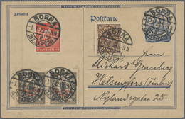 GA Deutsches Reich - Inflation: 1923, 3 Mark Postreiter Ganzsachenkarte Gezähnt Mit Zusatzfrankatur, Un - Lettres & Documents