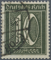 O Deutsches Reich - Inflation: 1921, 10 Pf. Schwarzoliv, Sauber Gebraucht, Gepr. Infla Berlin Peschl B - Storia Postale