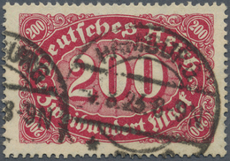 O Deutsches Reich - Inflation: 1923, 200 M. Queroffset II In Karminrot Mit Plattenfehler "letztes ´s´ - Lettres & Documents