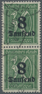 O Deutsches Reich - Inflation: 1923, Freimarke: Ziffer Im Rechteck 8 Tsd Auf 30 Pf Opalgrün Mit Wasser - Lettres & Documents