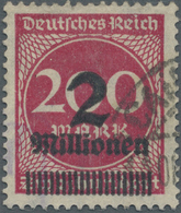 O Deutsches Reich - Inflation: 1923, 2 Mio. Auf 200 M. Lebhaftrot Als Fälschung Zum Schaden Der Post " - Lettres & Documents