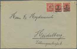 Br Deutsches Reich - Inflation: 1923, 2 Mio. Auf 200 M. Orangerot Im Waagerechten Paar Und 10 Mio. M. K - Brieven En Documenten