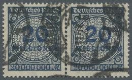 **/ Deutsches Reich - Inflation: 1923, Freimarke Rosettenmuster 20 Millionen In Farbnuance Schwarzblau B - Lettres & Documents