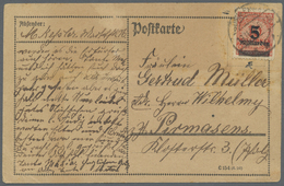 Br Deutsches Reich - Inflation: 1923. EF "5 Mrd Auf 10 Mio" Auf Postkarte Von "Sömmerda 19.11.23" Nach - Lettres & Documents