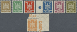 ** Deutsches Reich - Weimar: 1924, Reichsadler, Einwandfreier Postfrischer Satz, 50 Pf. Aus Der Rechten - Neufs
