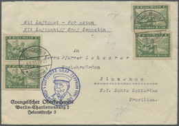 Br Deutsches Reich - Weimar: 1933, Bedarfsbrief, Per Zeppelin Auf Der 1. Südamerikafahrt Befördert. Abs - Unused Stamps