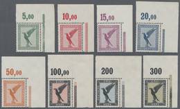 ** Deutsches Reich - Weimar: Flugpost Adler Komplett Postfrisch In Rechten Oberen Eckrandstücken In Top - Unused Stamps