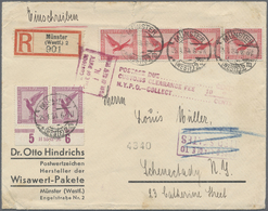 Br Deutsches Reich - Weimar: 1926, 15 Pf Flugpost Im Waager. Unterrand-Paar Mit HAN "H 5583.26" Mischfr - Ongebruikt