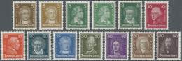 ** Deutsches Reich - Weimar: 1926, Freimarken: Berühmte Deutsche, 3 Pf Bis 80 Pf, Komplette Serie Von 1 - Unused Stamps