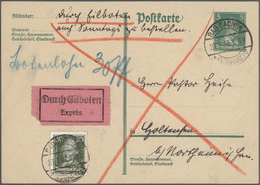 GA Deutsches Reich - Weimar: 1927, 5 Pfg. Ganzsachenkarte, Wertstempel Schiller Mit Zusatzfrankatur Von - Neufs