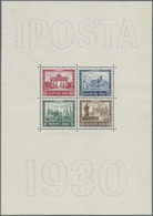 ** Deutsches Reich - Weimar: 1930, IPOSTA-Block, Marken Wie Ausgegeben Postfrisch, In Den Oberen Ecken - Neufs