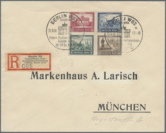 Br Deutsches Reich - Weimar: 1930, Herzstück Aus IPOSTA-Block Mit Zwei SoSt. Vom 21.9.30 Und Sonder-R-Z - Ongebruikt