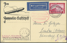 Deutsches Reich - Weimar: 1931 (14.6.), Zwei Zeppelin-Postkarten Jeweils Mit Einzelfrankatur Zeppeli - Neufs