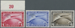 ** Deutsches Reich - 3. Reich: 1933, Chicago-Fahrt Luftschiff "Graf Zeppelin", Kompletter Postfrischer - Neufs