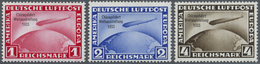 * Deutsches Reich - 3. Reich: 1933, Chicagofahrt Komplett, Echt Und Einwandfrei Gezähnt, Sauber Entfal - Unused Stamps