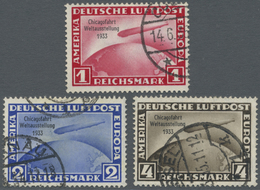 O Deutsches Reich - 3. Reich: 1933, Zeppelin Chicagofahrt Gestempelt, Mi 1.000.- - Unused Stamps