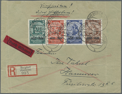 Br Deutsches Reich - 3. Reich: 1935, Herzstück Aus Nothilfeblock (Block 2) Aur R-Eilbotenbrief (3 Pfg. - Unused Stamps