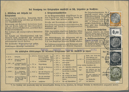 Br Deutsches Reich - 3. Reich: 1935, 1.32 RM-Frankatur Rs. Auf Telegrammformular "Telegramm Des Saargeb - Neufs