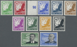 */** Deutsches Reich - 3. Reich: 1934, Flugpostmarken, Postfrische Serie (MiNr. 538 Ungebraucht, Etwas Hö - Ongebruikt