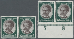 **/ Deutsches Reich - 3. Reich: 1934, Kolonialgedenkfeier,einheitliche Unterrand-Viererblocks Von Positi - Neufs