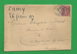 Lettre N° 129 Obl Redon - 1877-1920: Periodo Semi Moderno