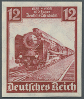 ** Deutsches Reich - 3. Reich: 1935, 12 Pf 100 Jahre Deutsche Eisenbahn, Unsigniertes Luxus-Stück, Foto - Unused Stamps