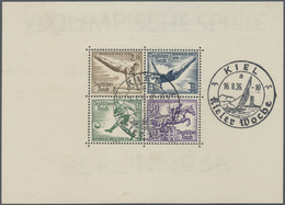 ** Deutsches Reich - 3. Reich: 1936, Olympia-Blockpaar Postfrisch, Beide Dickes Papier, Bl. 5 Mit SST K - Ongebruikt