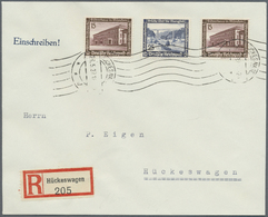 Br Deutsches Reich - 3. Reich: 1936, WHW 25 Pfg. Mit Senkrechter Gummiriffelung Mit 2 X 15 Pfg. Auf übe - Neufs