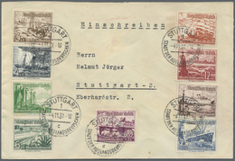 Deutsches Reich - 3. Reich: 1937, WHW Schiffe, Kompletter Satz Auf Adressiertem FDC "STUTTGART 4.11. - Unused Stamps