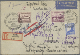 Br Deutsches Reich - 3. Reich: 1937, 15+5 Pf Und 40+35 Pf Winterhilfswerk Mit Zusatzfrankatur Auf Luftp - Ongebruikt