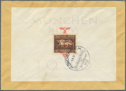 Br Deutsches Reich - 3. Reich: 1937, Aufdruck-Block "Das Braune Band Von Deutschland" Als EF Auf FDC Vo - Unused Stamps