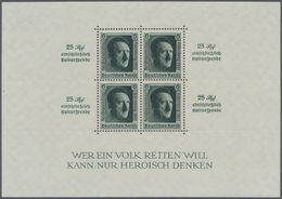 ** Deutsches Reich - 3. Reich: 1937, Reichsparteitags-Block, Tadellos Postfrisch. (Mi. 320,-) - Neufs