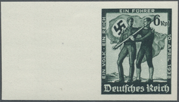 ** Deutsches Reich - 3. Reich: 1938, 6 Pfg. Volksabstimmung, Ungezähnt, Allseitig Breit Gerandetes Link - Unused Stamps