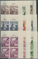 **/ Deutsches Reich - 3. Reich: 1939, Winterhilfswerk: Ostmarklandschaften Und Alpenblumen, 9 Werte Als - Unused Stamps