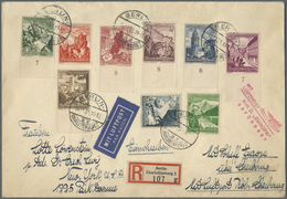 Br Deutsches Reich - 3. Reich: 1938, 18.11., Kompletter Satz Winterhilfswerk Auf R-Brief Mit Ersttagsst - Unused Stamps