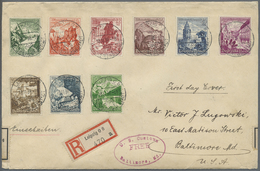 Deutsches Reich - 3. Reich: 1938, WHW Ostmarklandschaften, Kompletter Satz Auf R-FDC Von "LEIPZIG 18 - Unused Stamps