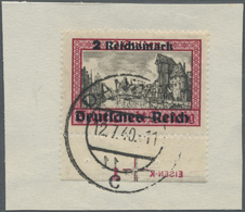 Brfst Deutsches Reich - 3. Reich: 1939, 2 Reichsmark A. 2 Gulden Magenta/grauschwarz, Unterrandmarke Mit P - Neufs