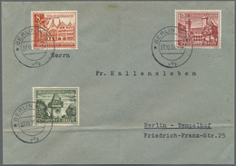 Deutsches Reich - 3. Reich: 1939, WHW Bauwerke, Kompletter Satz Auf Drei (gefalteten) Adressierten V - Ongebruikt