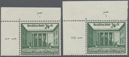 ** Deutsches Reich - 3. Reich: 1940, 24+76Pf Briefmarkenausstellung, Mit FN"1" (leicht Angetrennt) Und - Ongebruikt