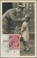 Br Deutsches Reich - 3. Reich: 1940. Foto-Maximumkarte "Hitler Mit Kind" Vs. Mit Pass. Marke 12+38 Pf H - Neufs