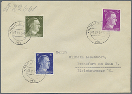 Deutsches Reich - 3. Reich: 1941/1942, Hitler-Dauerserie, Kompletter Satz 1 Pfg. Bis 5 RM (natürlich - Neufs